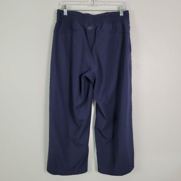 Calia Navy Blue Journey Wide Leg Cropped Pants Size‎ Med - Picture 3 of 6